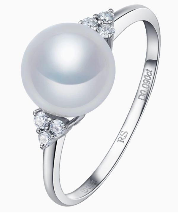 Ring mit Süßwasserperlen und 925er Silber