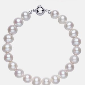 Natürliche Süßwasserperle Armband S925 Silber