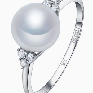 Ring mit Süßwasserperlen und 925er Silber