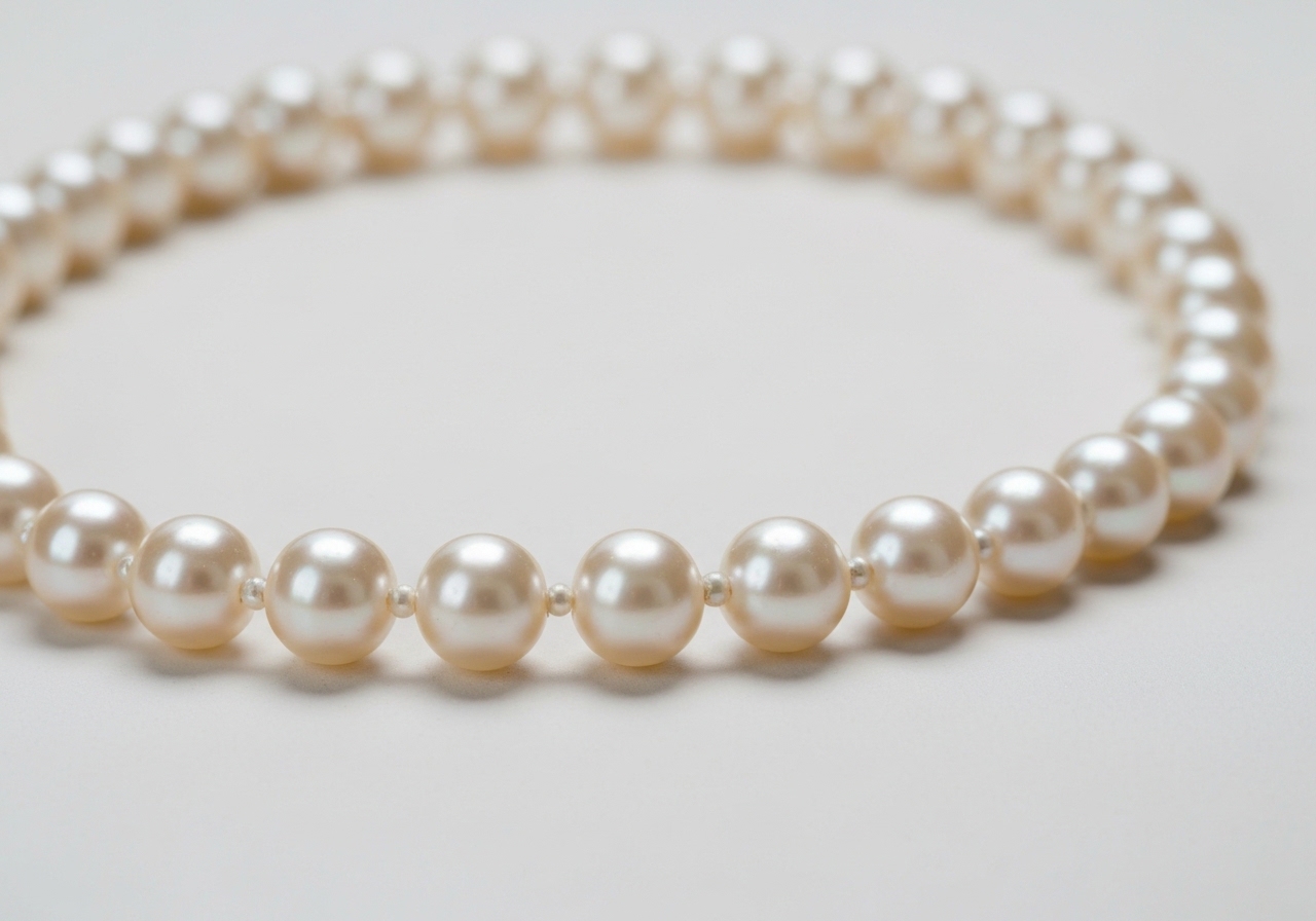Detailaufnahme des wie trägt man Perlenketten heute im Berliner Atelier von Juwelier lesfacettes.de