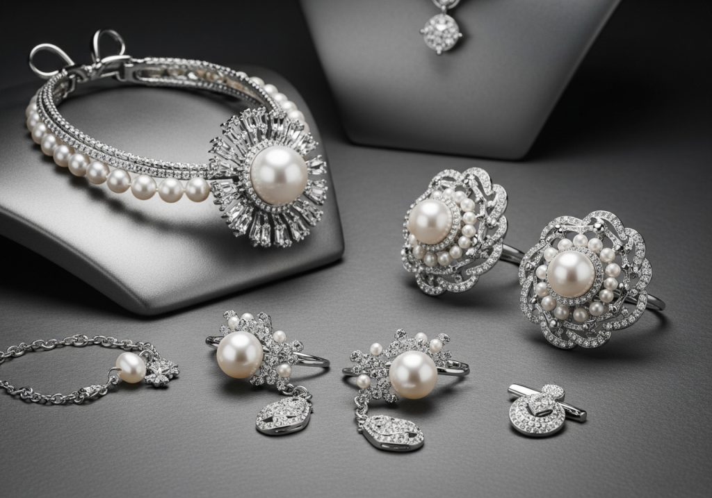 Exklusiver Perlenschmuck von lesfacettes.de - Perlenschmuck für die Braut in meisterhafter Handarbeit