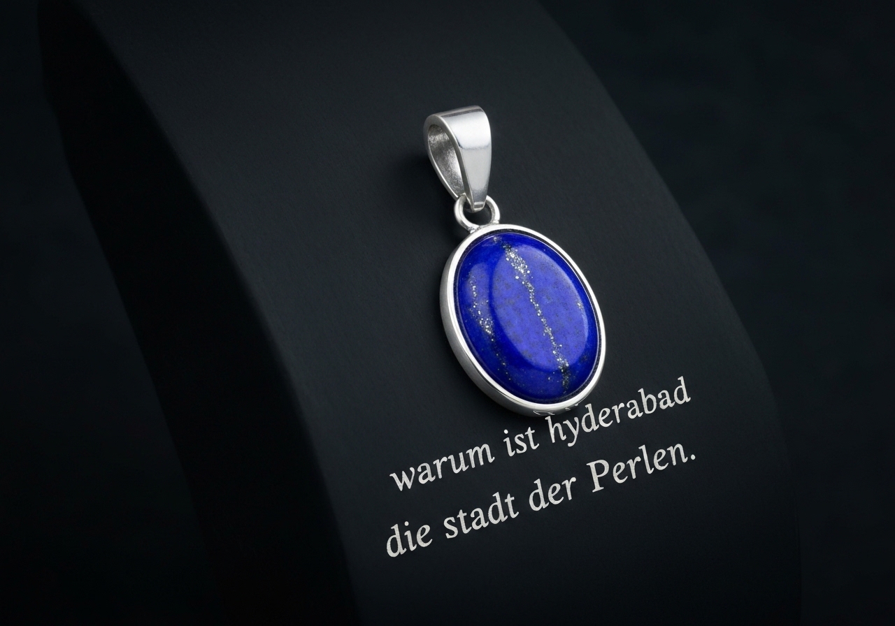 Detailaufnahme des warum ist hyderabad die stadt der perlen im Berliner Atelier von Juwelier lesfacettes.de
