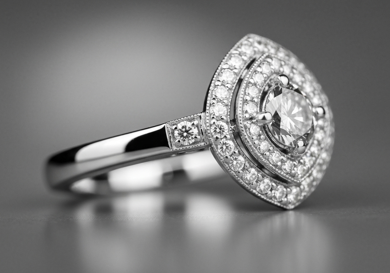 Detailaufnahme des worauf achten beim Kauf eines Verlobungsrings im Berliner Atelier von Juwelier lesfacettes.de